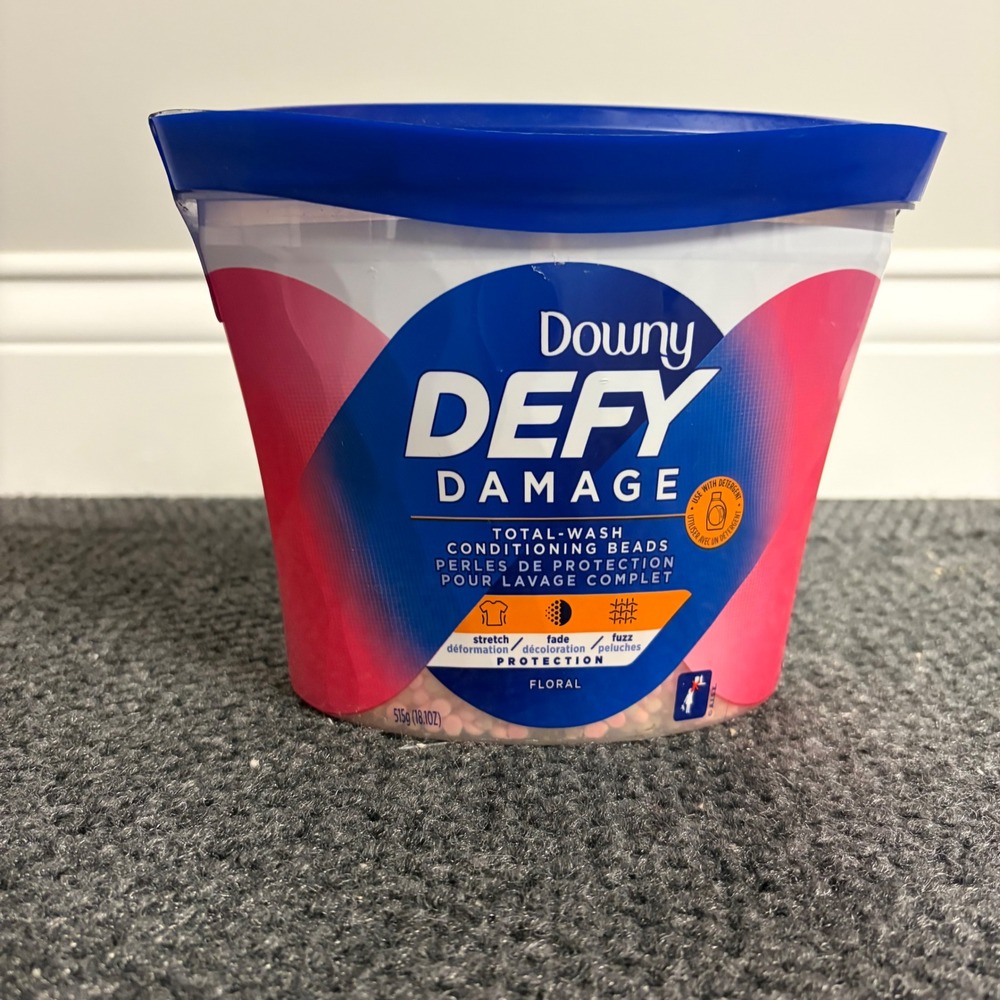 Downy Defy Damage Total-Wash Conditioning Beads Floral Scent 18.1 oz Tub